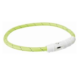 Sikkerhetskrage blits lysring USB L-XL 65cm grønn