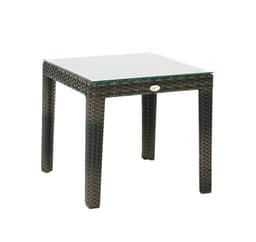 Sidobord WIKER 50x50xH45cm, mörkbrunt