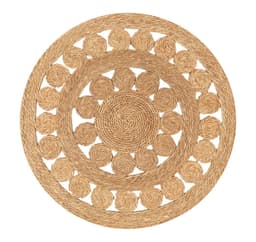 Matta SELITA D100cm, naturlig med sammanvävning