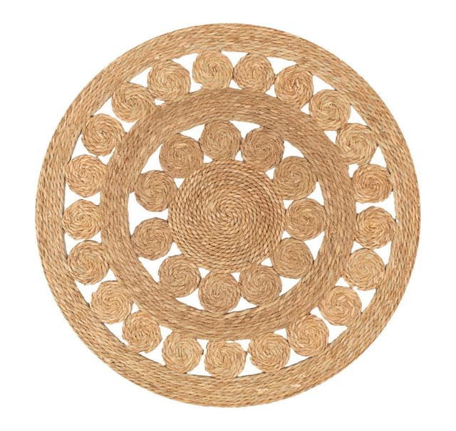 Teppe SELITA D100cm, naturlig med sammenvevning