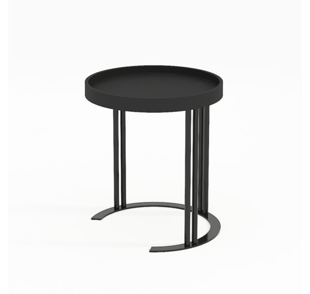 Sidebord KEIRA D40xH45cm, sort