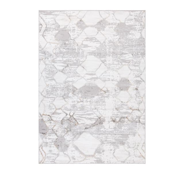 Matta SALAMANCA-3, 133x190cm, silver/vit