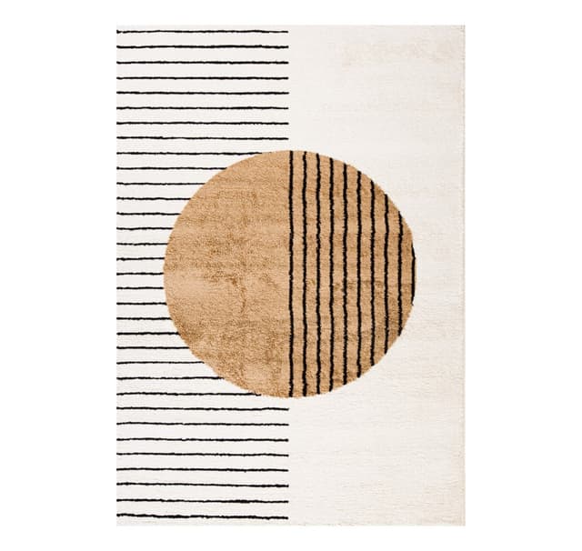 Teppe TOULOUSE-3, 160x230cm, hvit/oker