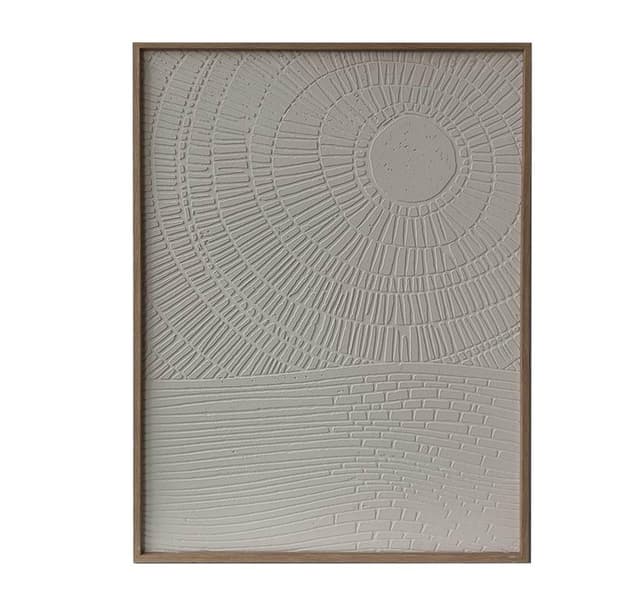 Väggkonst WALLY 60x80cm, abstrakt vit