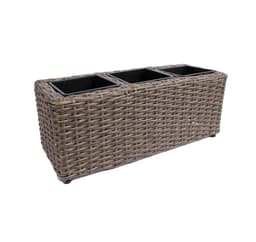 Blomlåda WIKER 48x18xH18cm, mörkbrun
