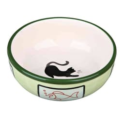 Keramikskål, katt, 0,35 l/ø 13 cm