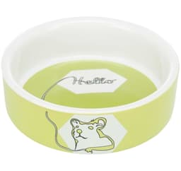 Skål, Hello komisk hamster, keramikk, 90 ml/ø 8 cm