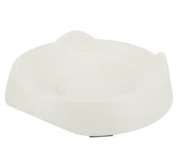 Skål, flat, kattehode, melamin, 0,25 l/ø 17 cm, hvit