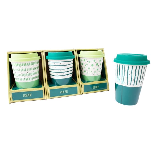 Set med 4 produkter. Mugg med lock TIGER, mix 5