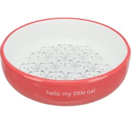 Katteskål for kortnesede raser, keramikk, 0,3 l/ø 15 cm, oransje, Trixie