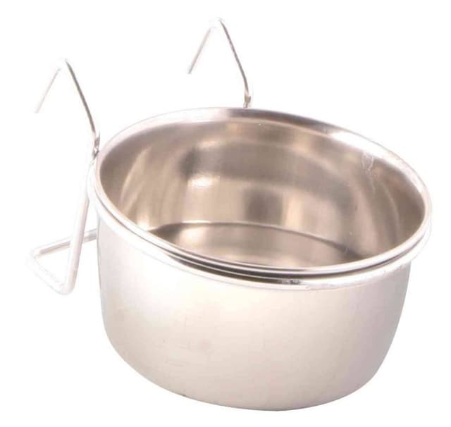 Rostfri skål med hållare, 150 ml/ø 7 cm