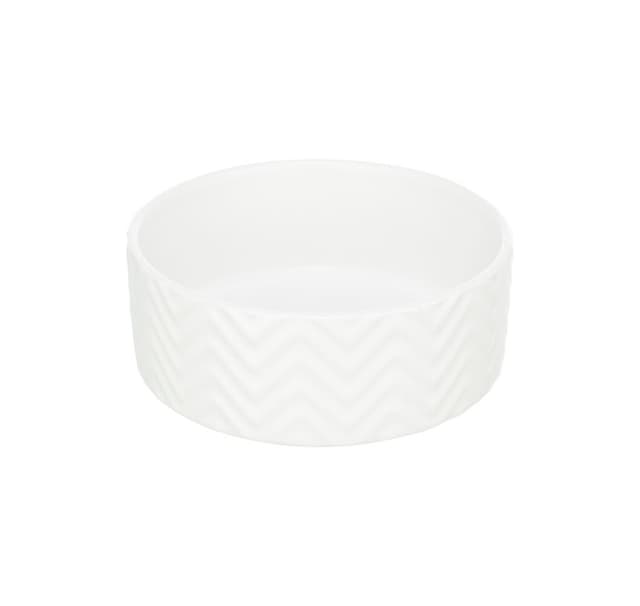 Skål, keramik, 0,9 l/ø 16 cm, vit