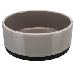 Keramikskål med gummibotten, 0,75 l/ø 16 cm, grå