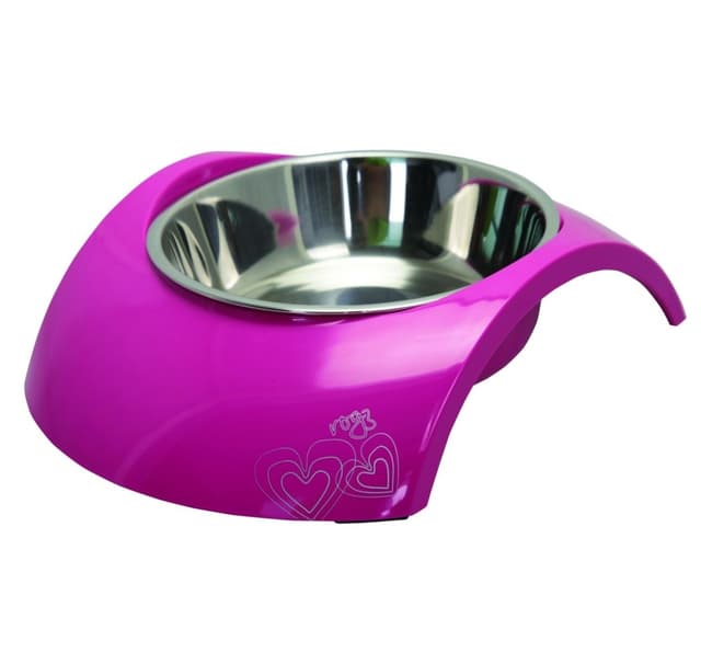 Skål 2-i-1 medium 350 ml luna, rosa