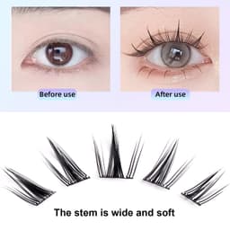 3D Faux Mink fransar - 10 par med applikator