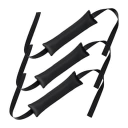 3-pack varmefri curlingstang pandebånd til krøller natten over Sort