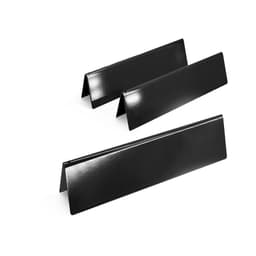 3-Pack varmeplater for Weber gassgriller - svart