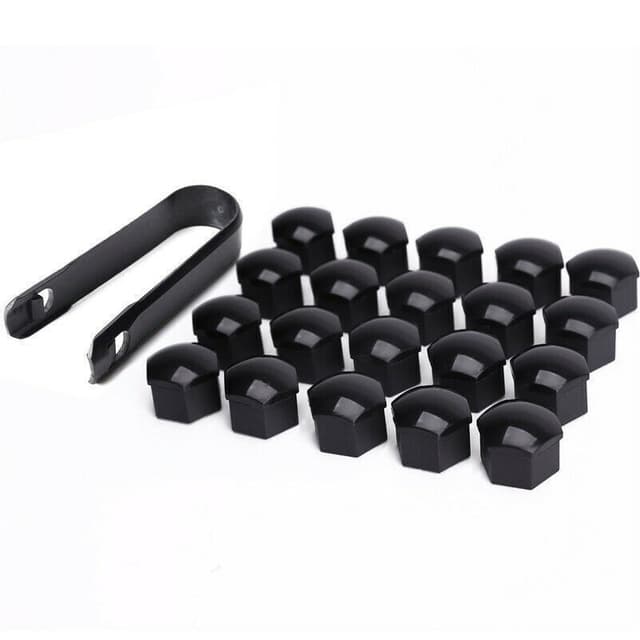 Hjulmutterkapsyl med Demonteringsverktyg, 20-pack 21 mm