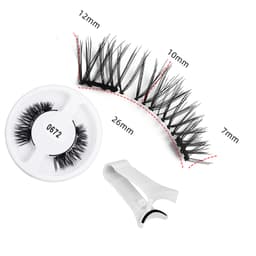 Magnetiska ögonfransar med V-formad applikator och kvantmagneter Modell 3