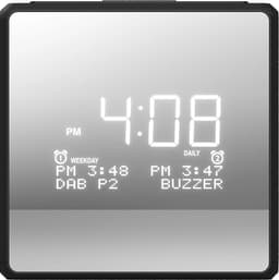 Philips R4600 digital klockradio (silver)