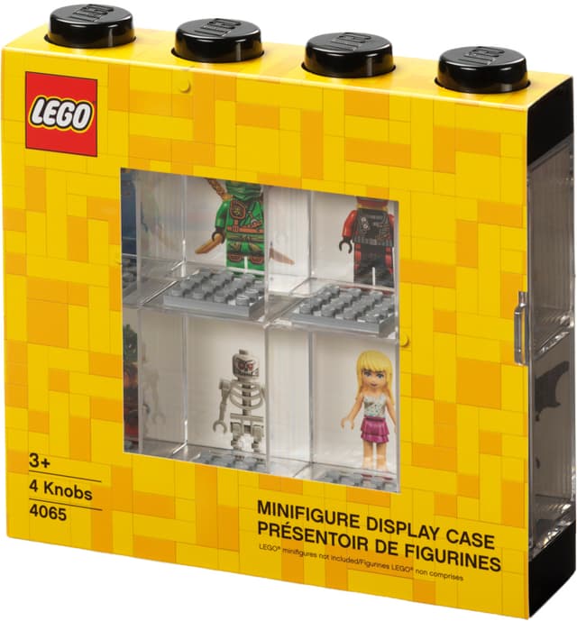 Lego minifigur utstillingsboks (8 rom)