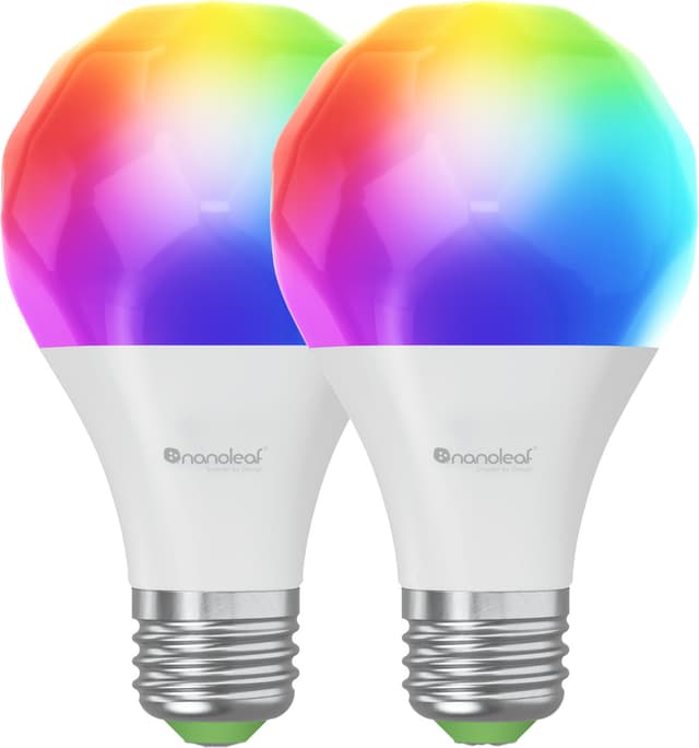 Nanoleaf Essential RGB smart LED pære 9W E27 (2-pakning)