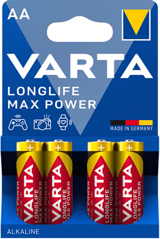 Varta Longlife Max Power AA-batteri (4 st)