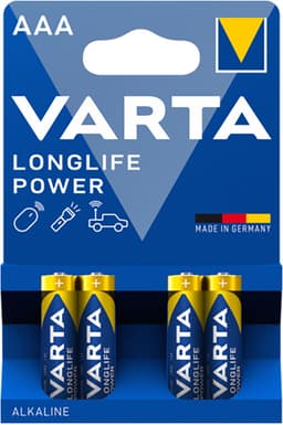 Varta Longlife Power AAA batteri (4-pakk)