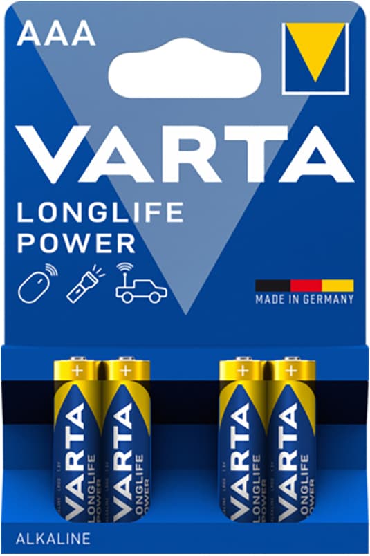 VARTA Longlife Power AAA-batteri, 4 st