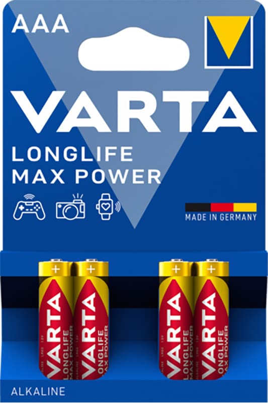 Varta Longlife Max Power AAA-batteri (4 st)