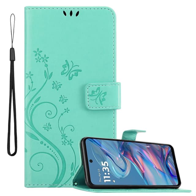 Motorola Moto G45 Suojakuori Lompakkokotelo Kukka
