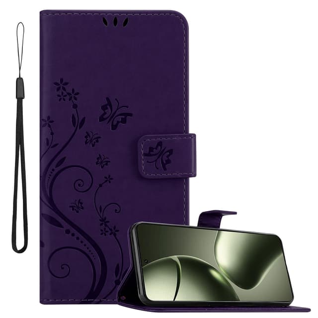 Xiaomi 14T Plånboksfodral Skal Blommor (Violett)