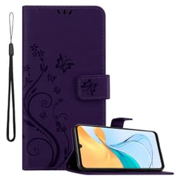ZTE Blade V50 Vita Suojakuori Lompakkokotelo Kukka