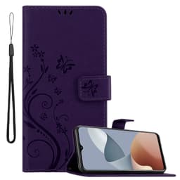 ZTE Blade A73 4G Suojakuori Lompakkokotelo Kukka