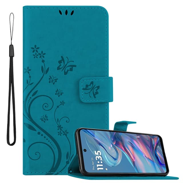 Motorola Moto G45 Suojakuori Lompakkokotelo Kukka