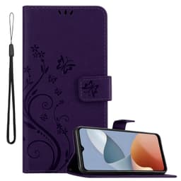 ZTE Blade A54 Plånboksfodral Skal Blommor (Violett)