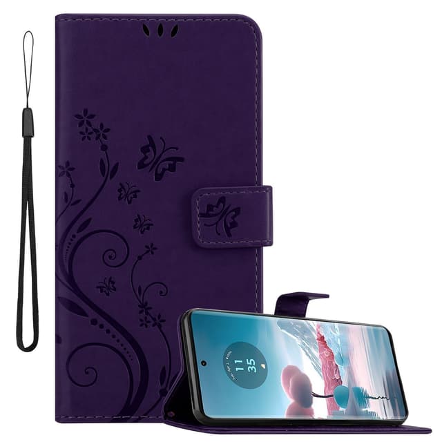 Motorola Edge 40 Neo Plånboksfodral Skal Blommor