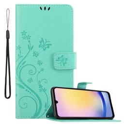 Samsung Galaxy A26 Suojakuori Lompakkokotelo Kukka