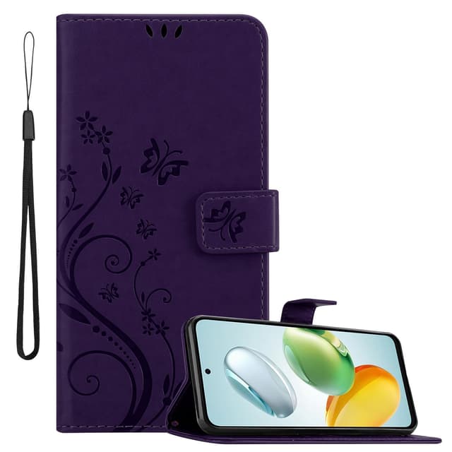 Honor 200 Smart Plånboksfodral Skal Blommor (Violett)