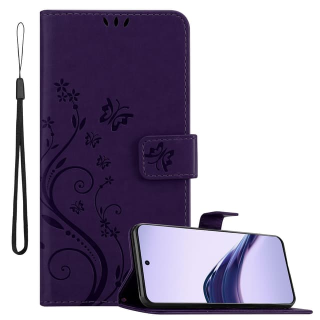 Realme 13 Pro 5G Pungetui Cover Blomster (Lilla)