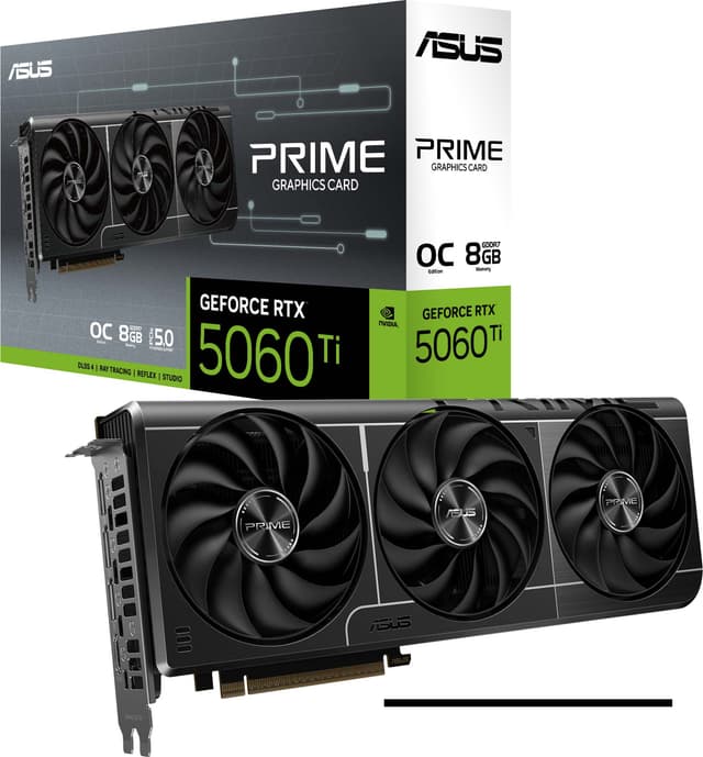 ASUS GeForce RTX 5060 Ti 8GB PRIME OC grafikkort