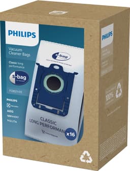 Electrolux/Philips s-bag Classic dammsugarpåsar FC8021/05 (16st)