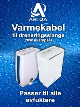 Arida slangvärmekabel - 2 meter - 20 watt
