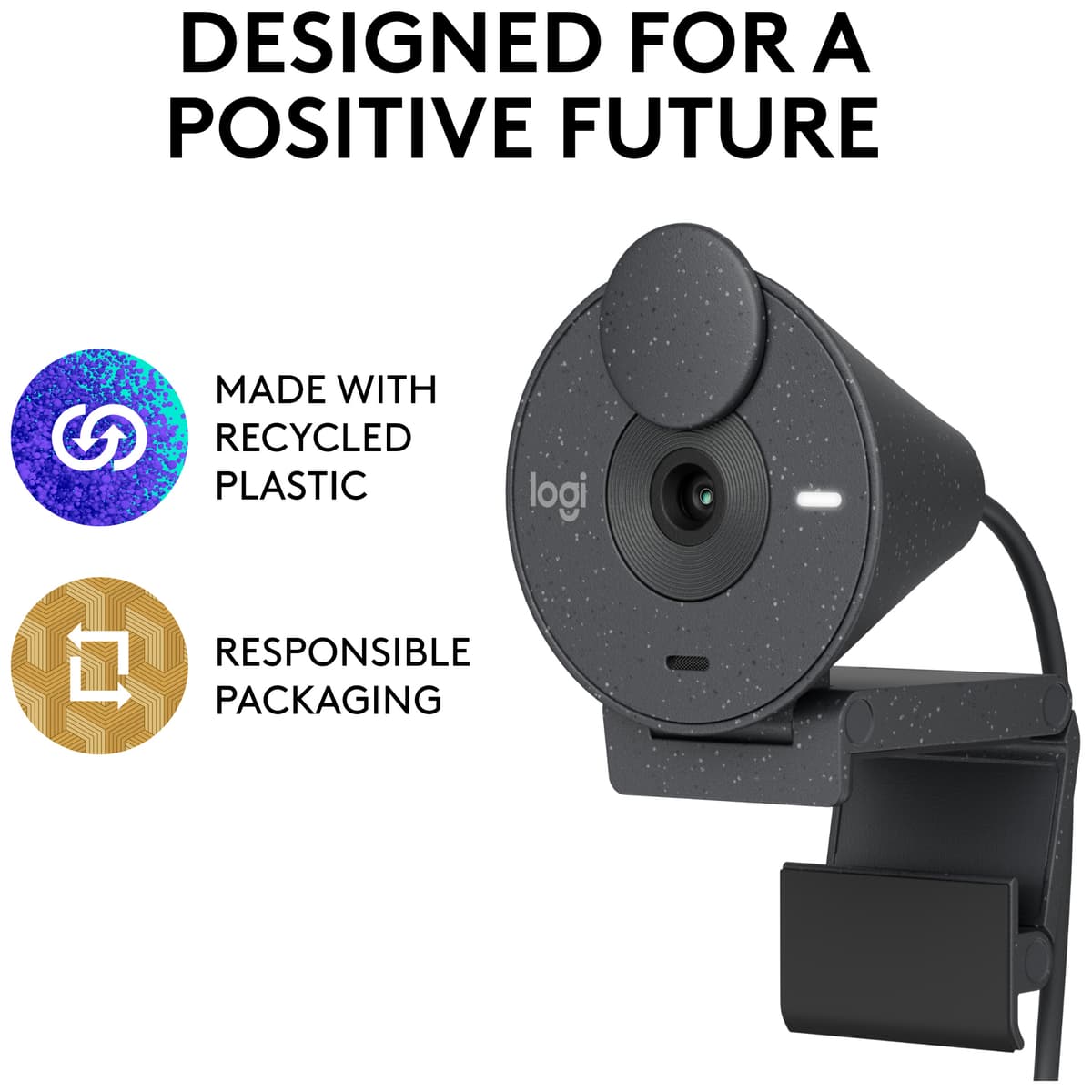 Logitech Brio 300 webkamera (sort) - Elkjøp