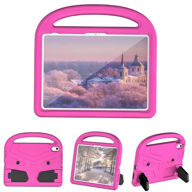 SKALO iPad 11"" (2025) Lapsikuori kahvalla ja jalustalla - Pinkki