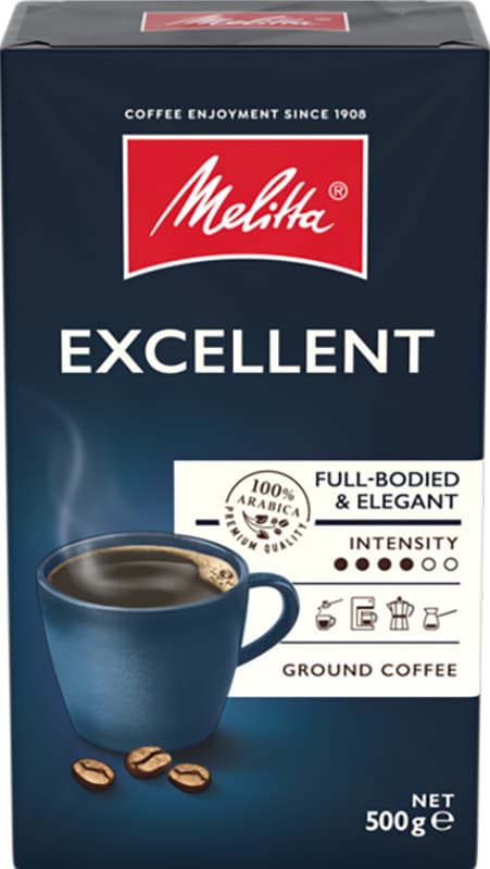 Melitta Excellent malet kaffe 485 (500 g)