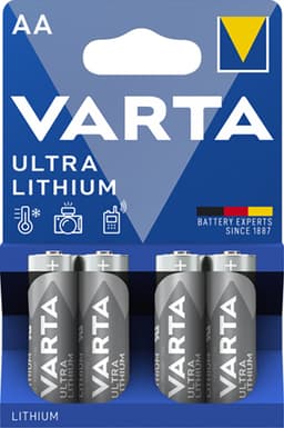 Varta Ultra Lithium AA-batterier (4-pakke)