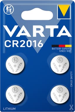 Varta CR 2016 batteri (4-pakning)