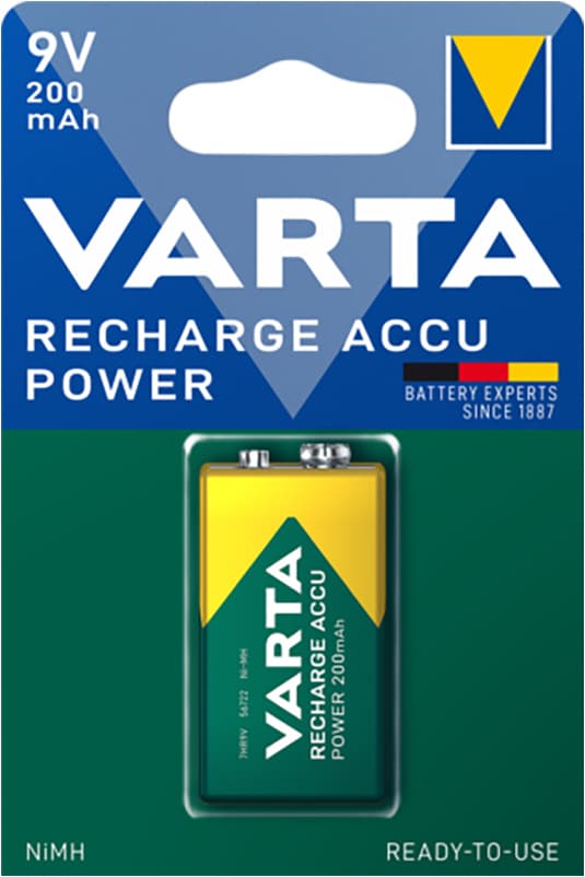 Varta Power 9V 200Mah batteri (1 st)