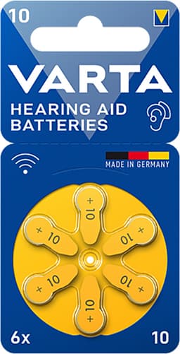 Varta 10 batteri for høreapparat 7042214 (6-pakning)